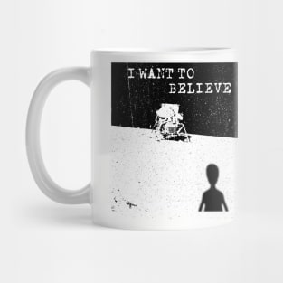 Moon Landing Conspiracy T shirt Mug